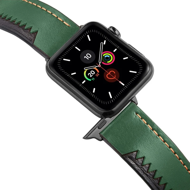 Bemerkenswert robust Universell Apple Echtes Leder armband