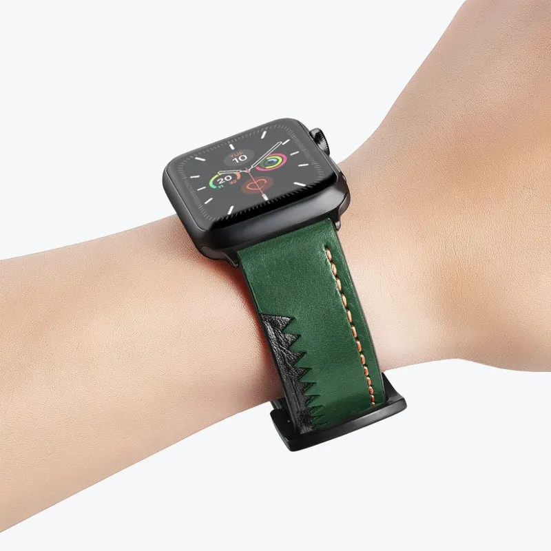 Bemerkenswert robust Universell Apple Echtes Leder armband