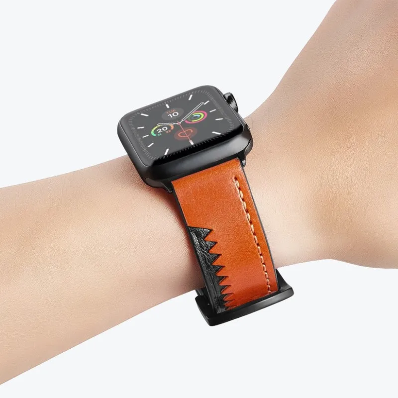 Bemerkenswert robust Universell Apple Echtes Leder armband