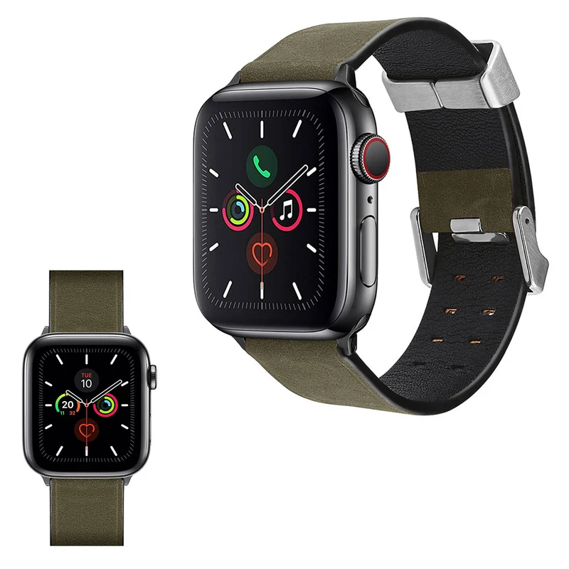 Dauerhaft Universell Apple Echtes Leder armband