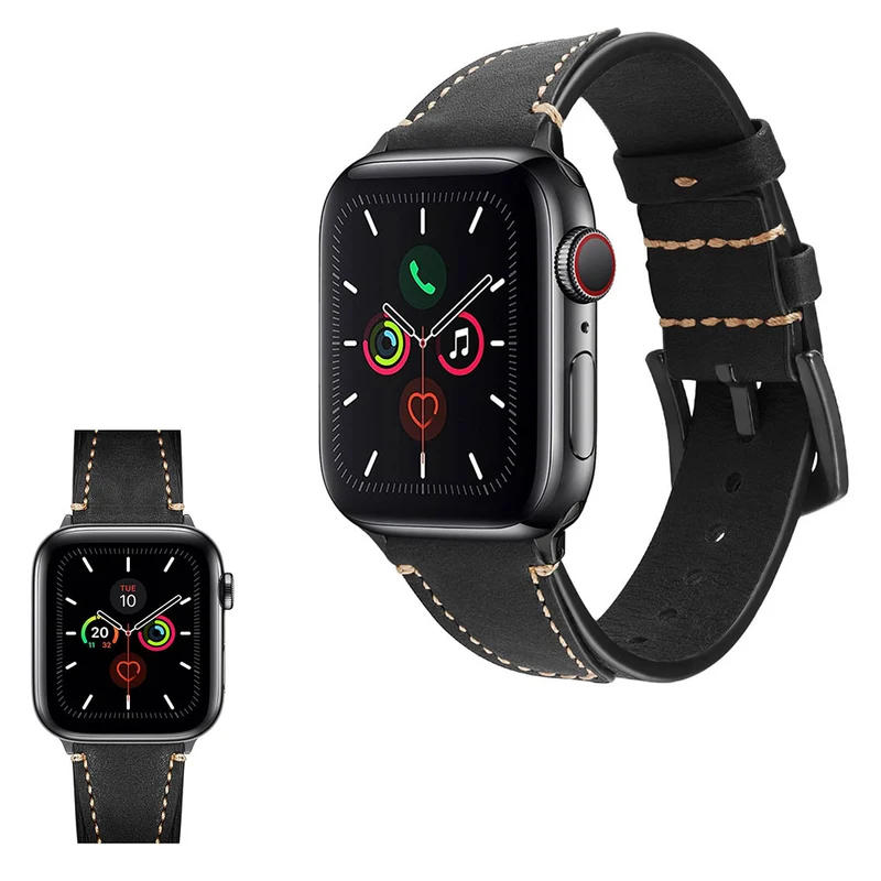 Supersauber Universell Apple Echtes Leder armband