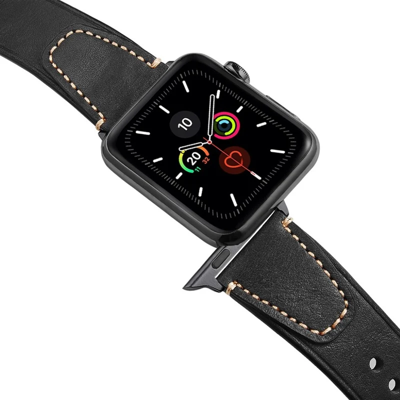 Supersauber Universell Apple Echtes Leder armband