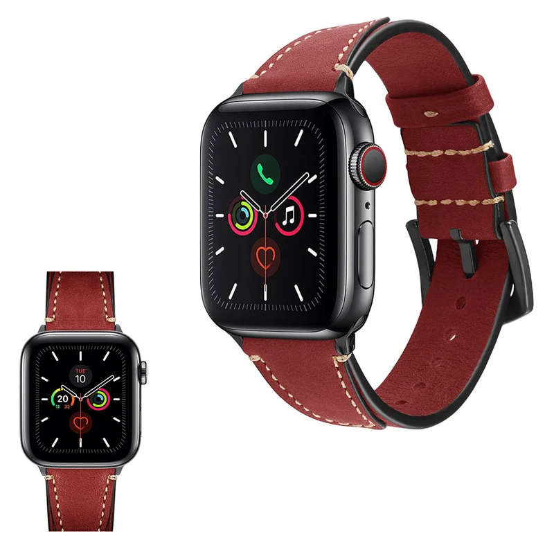 Supersauber Universell Apple Echtes Leder armband