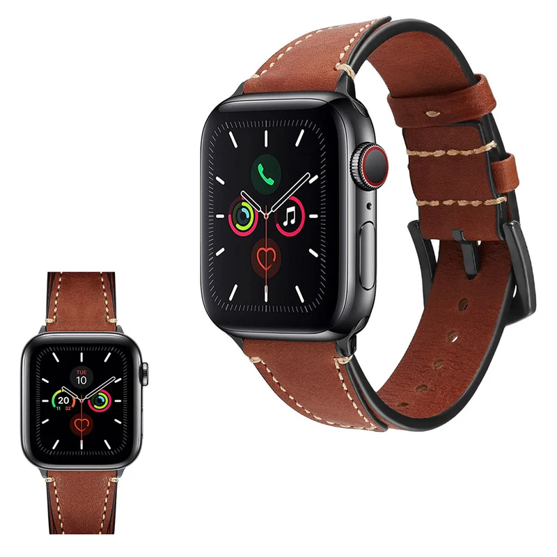 Supersauber Universell Apple Echtes Leder armband