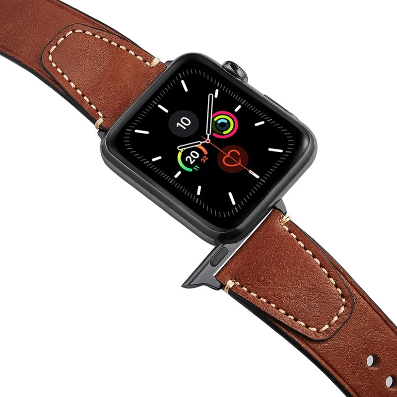Supersauber Universell Apple Echtes Leder armband