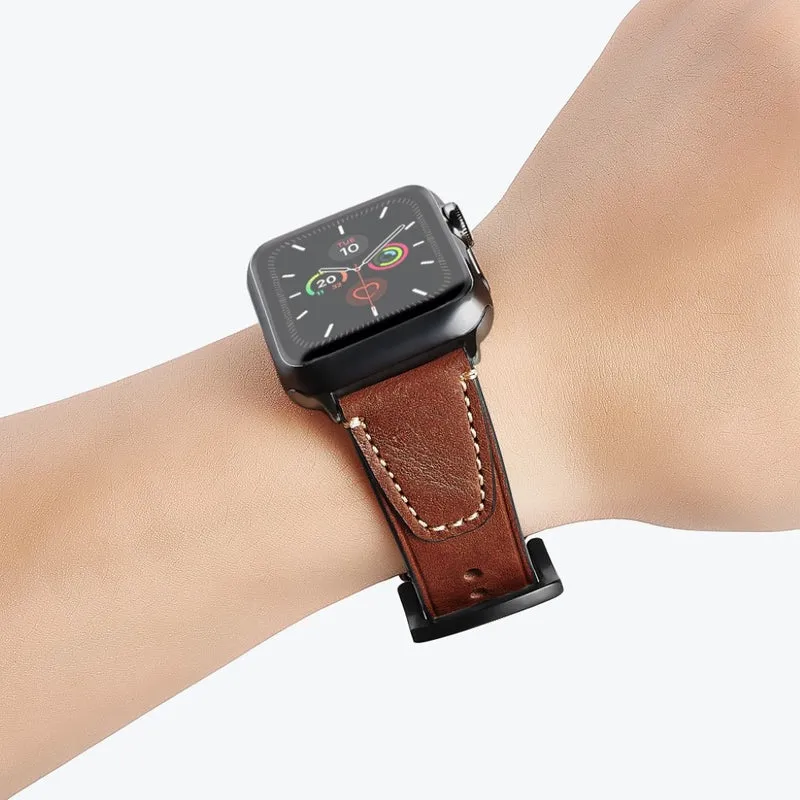 Supersauber Universell Apple Echtes Leder armband