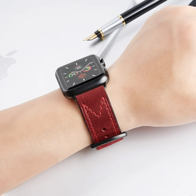 Absolut süß Universell Apple Echtes Leder armband