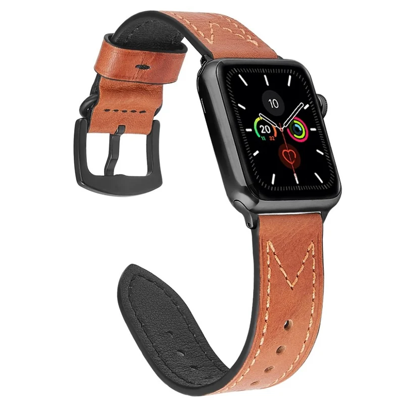 Absolut süß Universell Apple Echtes Leder armband