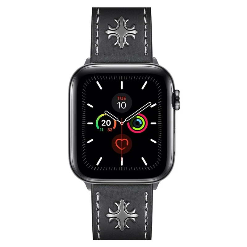 Auffallend schön Universell Apple Echtes Leder armband