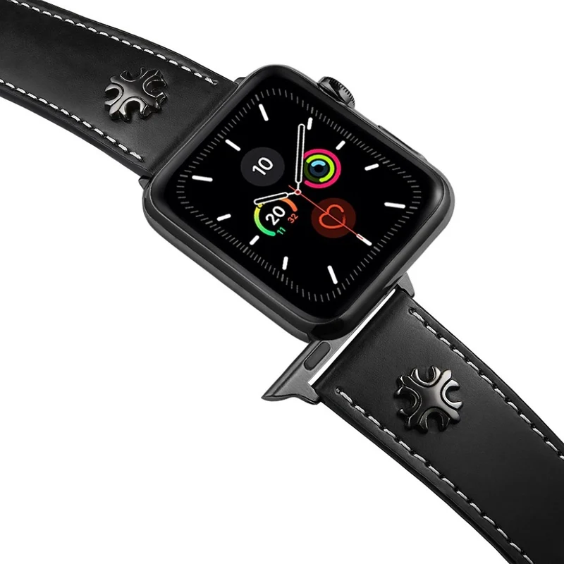 Auffallend schön Universell Apple Echtes Leder armband