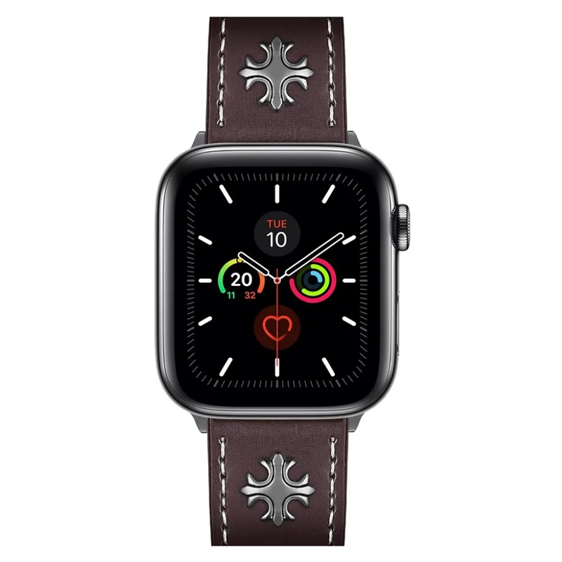Auffallend schön Universell Apple Echtes Leder armband