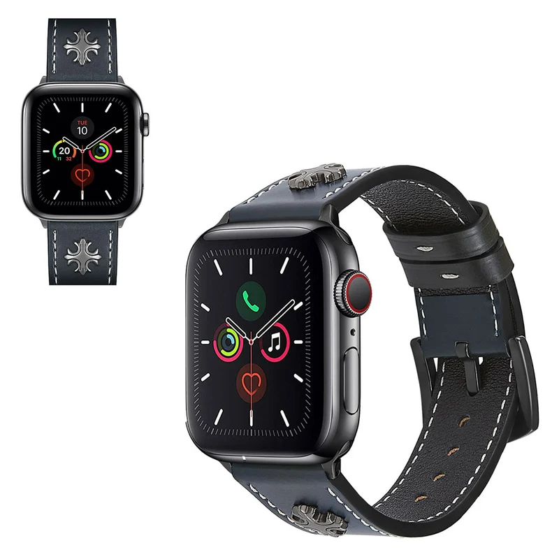 Auffallend schön Universell Apple Echtes Leder armband
