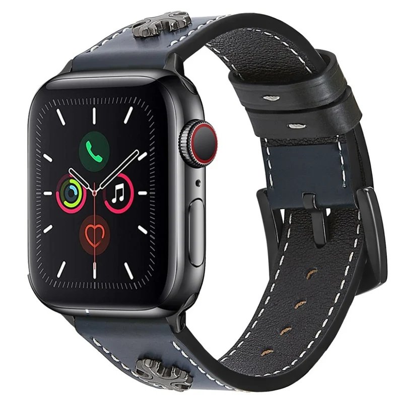 Auffallend schön Universell Apple Echtes Leder armband