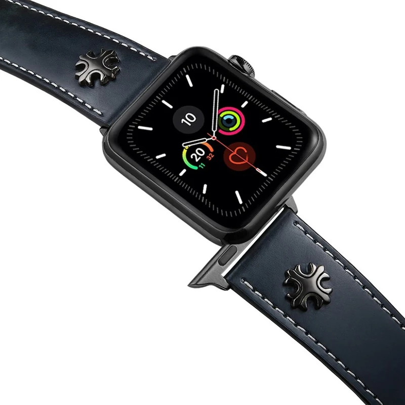 Auffallend schön Universell Apple Echtes Leder armband