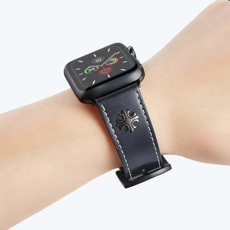 Auffallend schön Universell Apple Echtes Leder armband