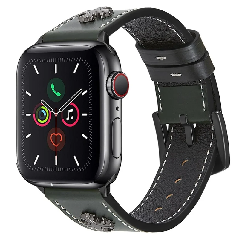 Auffallend schön Universell Apple Echtes Leder armband