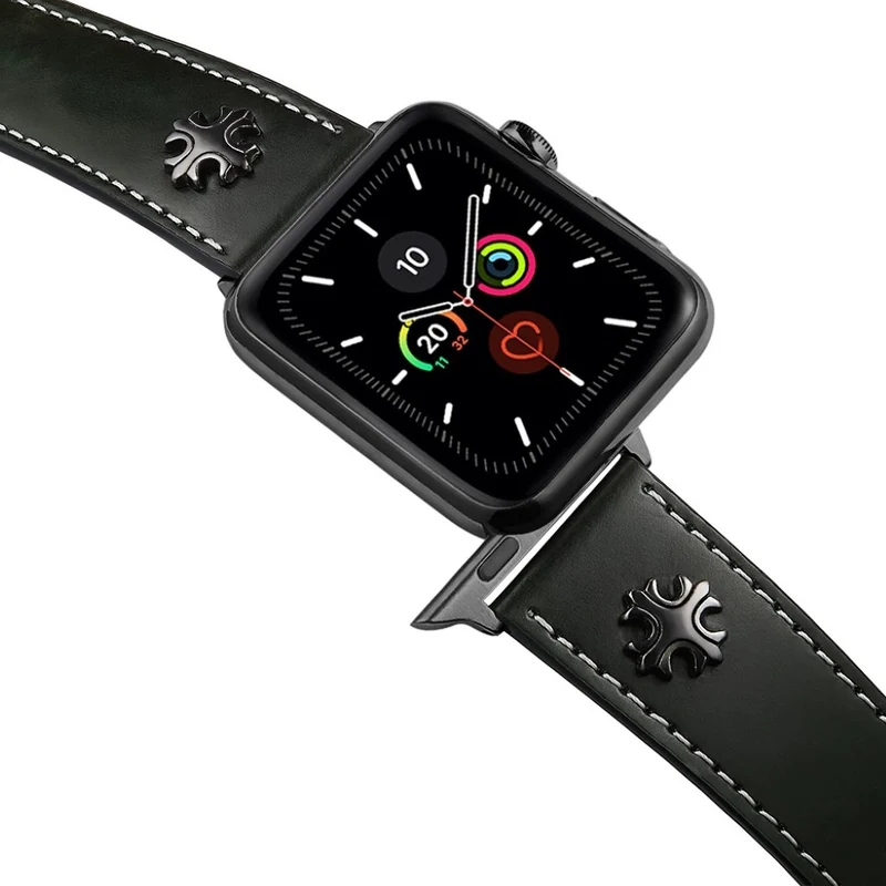 Auffallend schön Universell Apple Echtes Leder armband