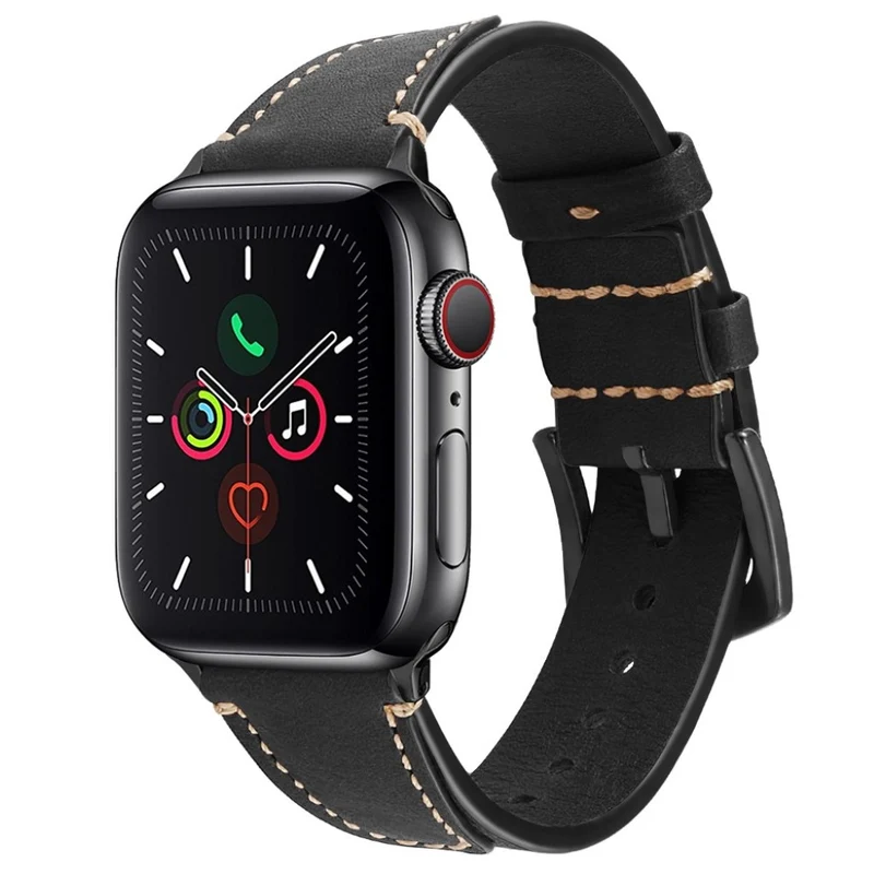 Elegant Universell Apple Echtes Leder armband