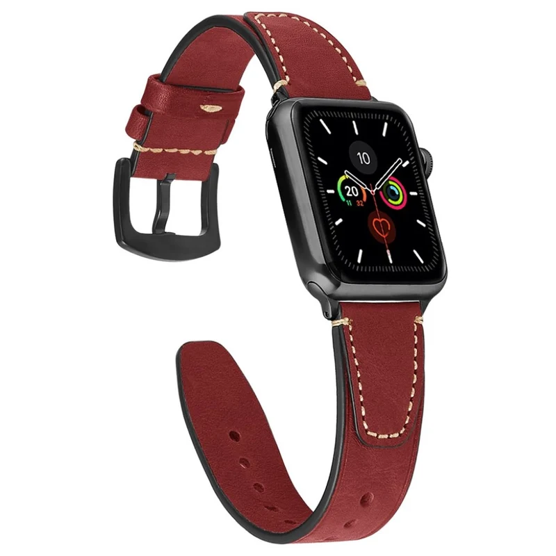 Elegant Universell Apple Echtes Leder armband