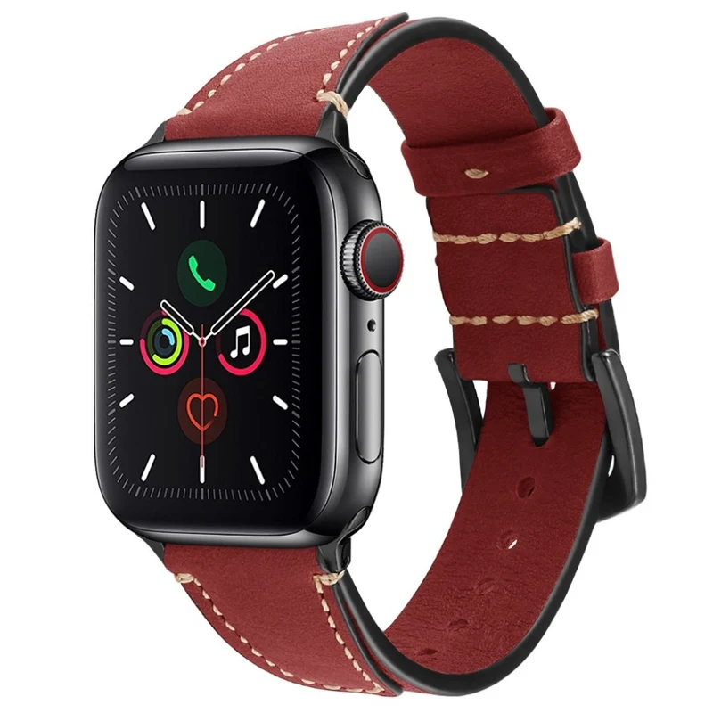 Elegant Universell Apple Echtes Leder armband