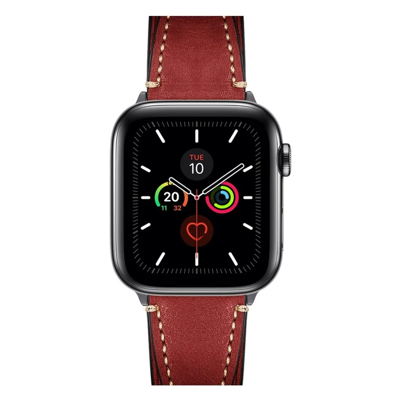 Elegant Universell Apple Echtes Leder armband