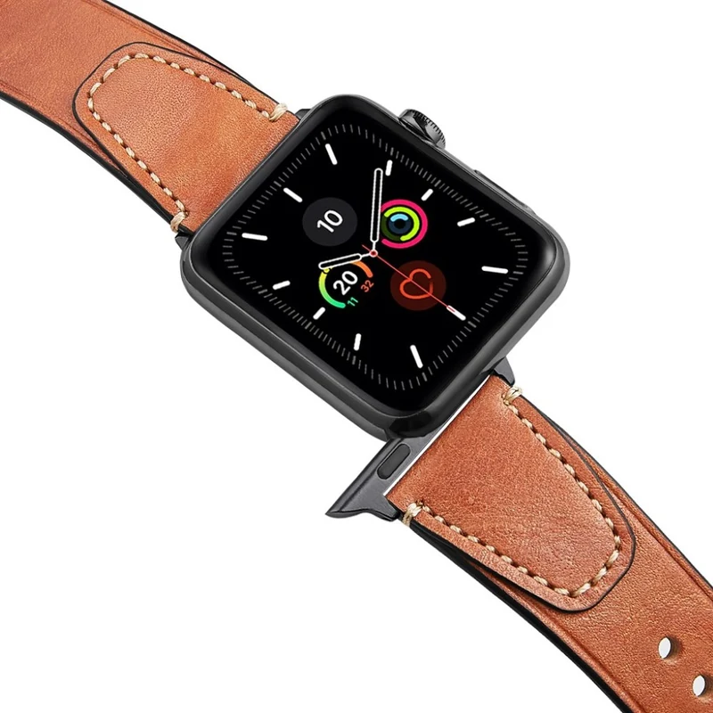 Elegant Universell Apple Echtes Leder armband