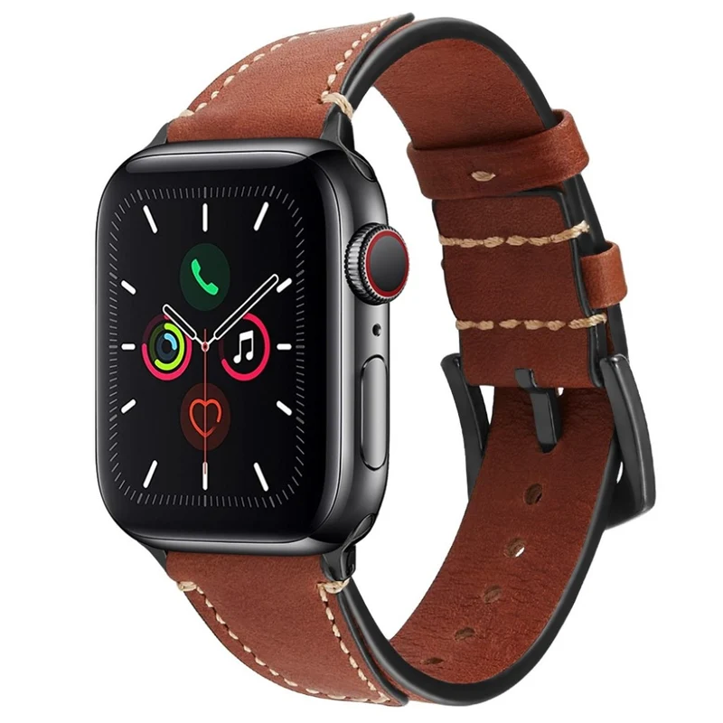 Elegant Universell Apple Echtes Leder armband