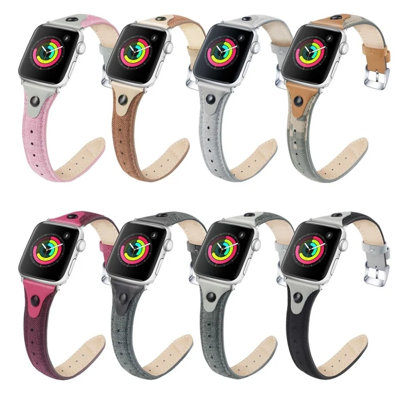 Robust Universell Apple Echtes Leder armband