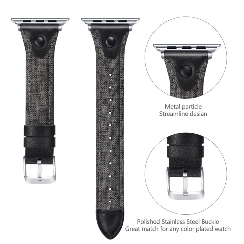 Robust Universell Apple Echtes Leder armband