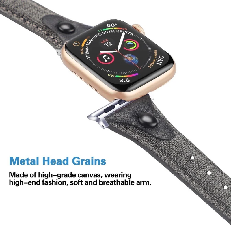 Robust Universell Apple Echtes Leder armband