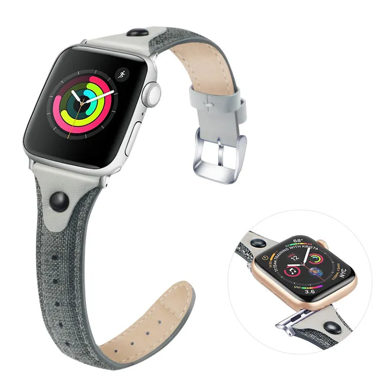 Robust Universell Apple Echtes Leder armband