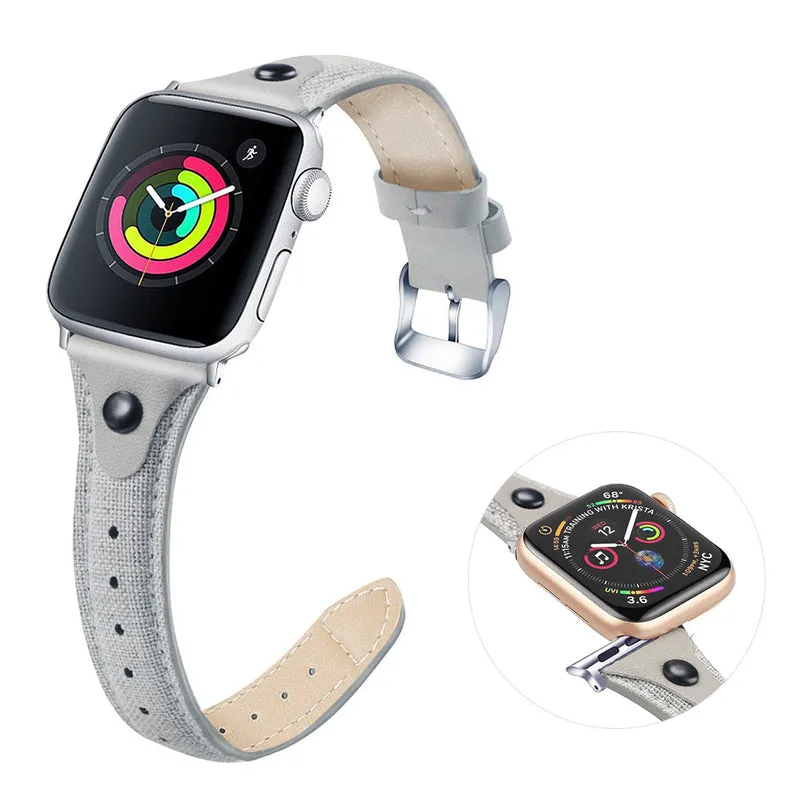 Robust Universell Apple Echtes Leder armband