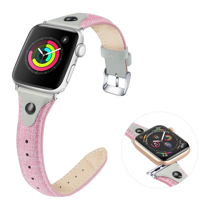 Robust Universell Apple Echtes Leder armband