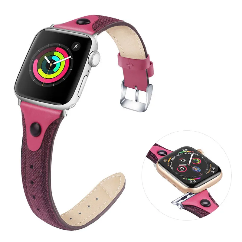 Robust Universell Apple Echtes Leder armband