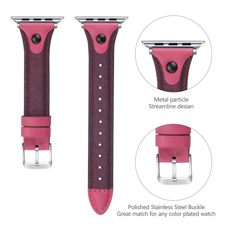 Robust Universell Apple Echtes Leder armband