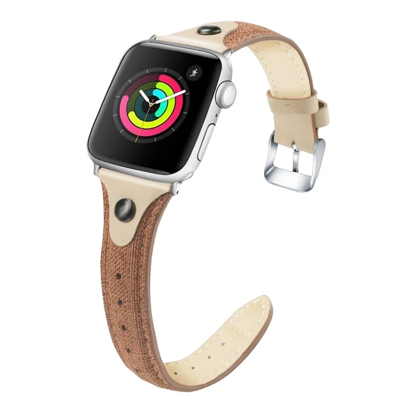 Robust Universell Apple Echtes Leder armband