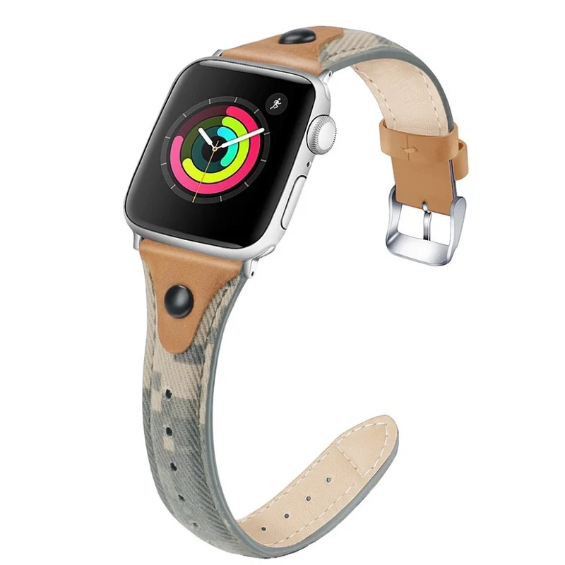 Robust Universell Apple Echtes Leder armband