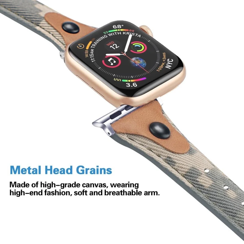 Robust Universell Apple Echtes Leder armband