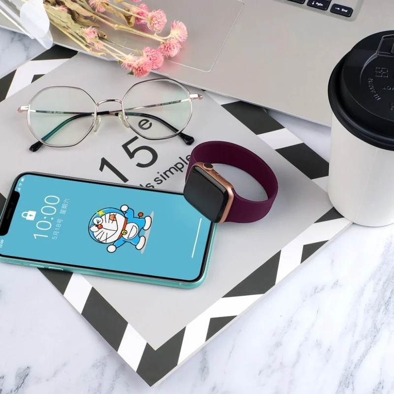 Super modisch Universell Apple Silikon / TPU armband - Größe: L