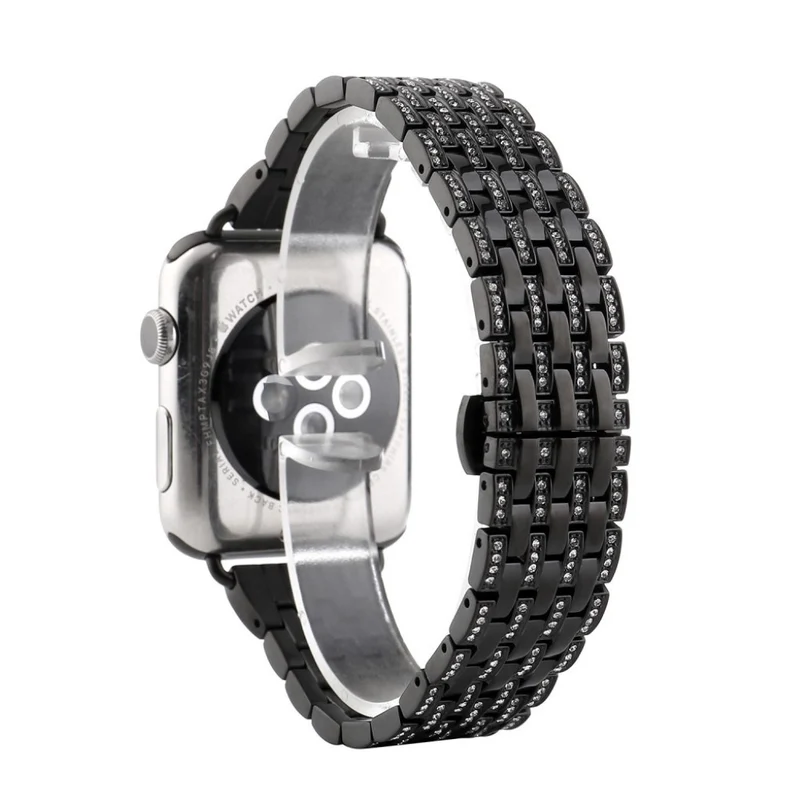 Apple Watch Series 5 44mm / Apple Watch 44mm Metall und Strass armband