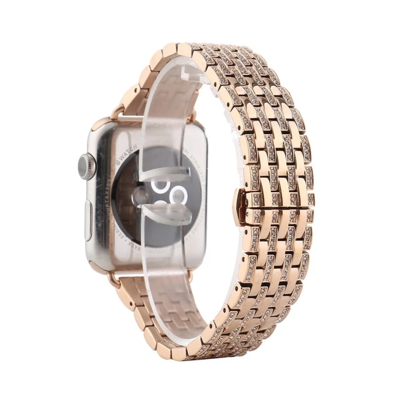 Apple Watch Series 5 44mm / Apple Watch 44mm Metall und Strass armband