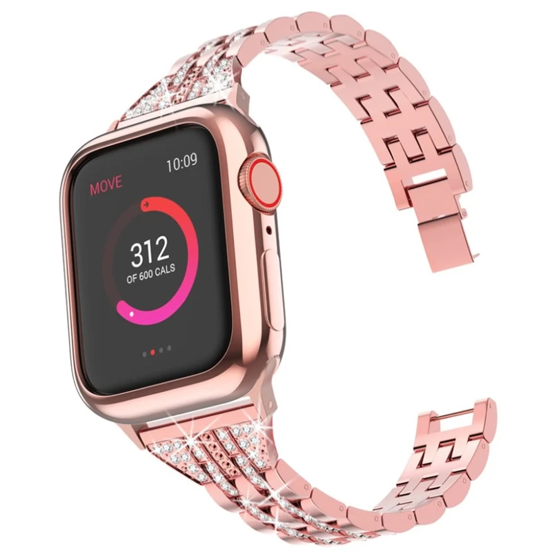 Apple Watch Series 5 44mm / Apple Watch 44mm Metall und Strass armband