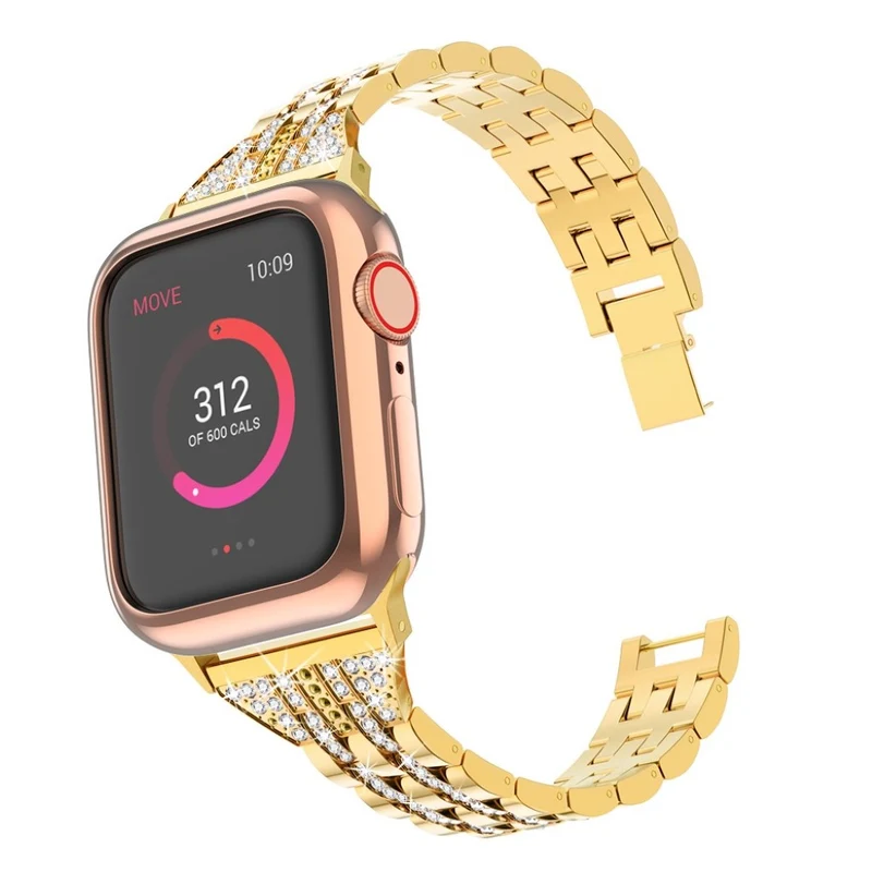 Apple Watch Series 5 44mm / Apple Watch 44mm Metall und Strass armband