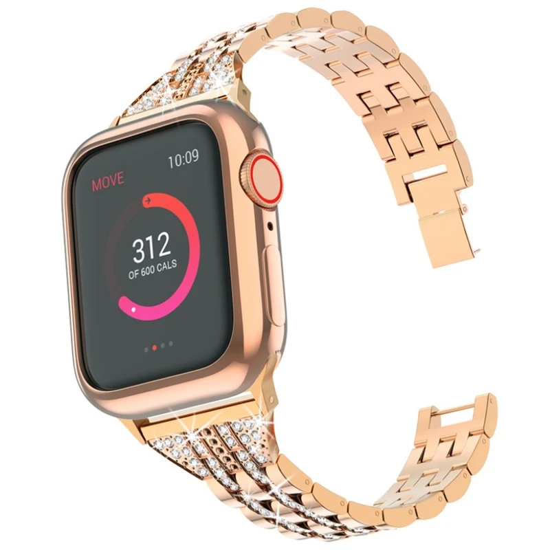 Apple Watch Series 5 44mm / Apple Watch 44mm Metall und Strass armband
