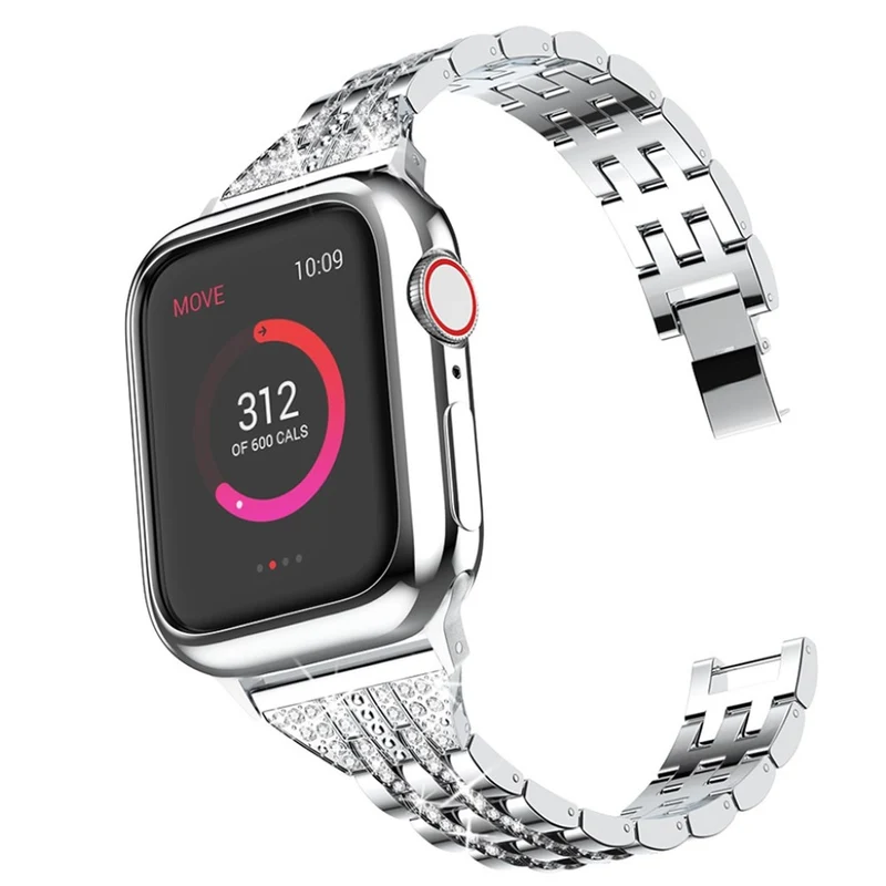 Apple Watch Series 5 44mm / Apple Watch 44mm Metall und Strass armband