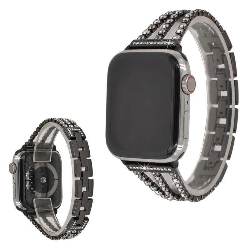 Apple Watch Series 5 44mm / Apple Watch 44mm Metall und Strass armband