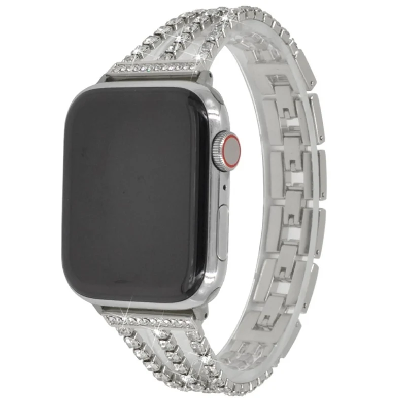 Apple Watch Series 5 44mm / Apple Watch 44mm Metall und Strass armband