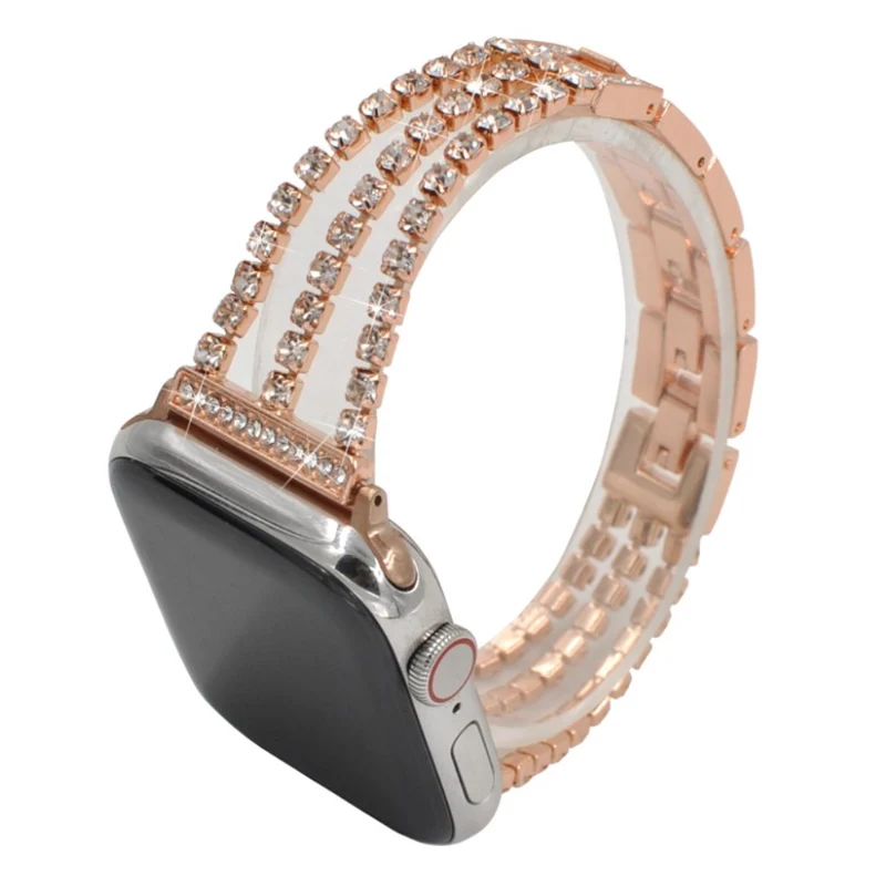 Apple Watch Series 5 44mm / Apple Watch 44mm Metall und Strass armband