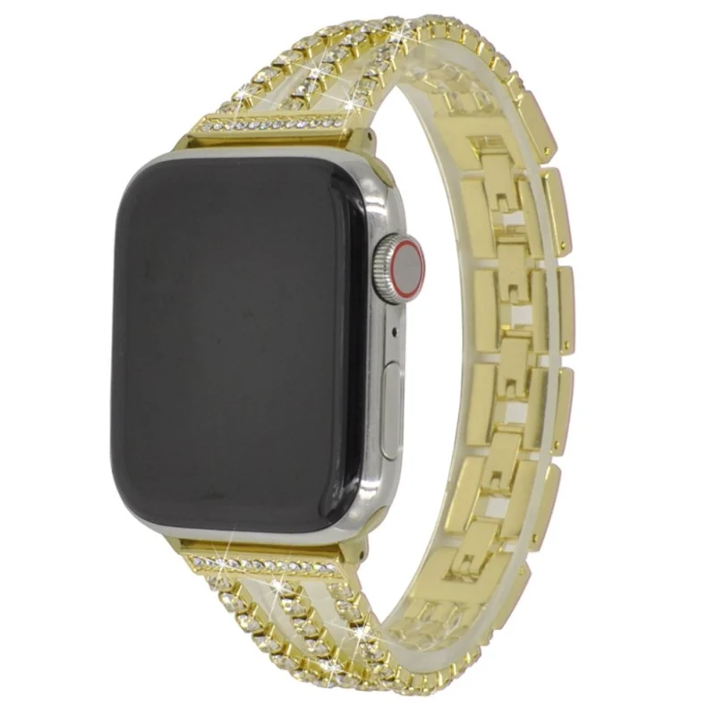 Apple Watch Series 5 44mm / Apple Watch 44mm Metall und Strass armband