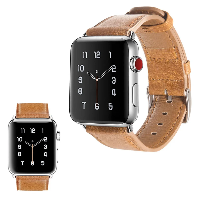 Cool Apple Watch Series 5 44mm Echtes Leder armband